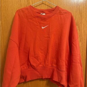 Nike Women's Orange Sweatshirt